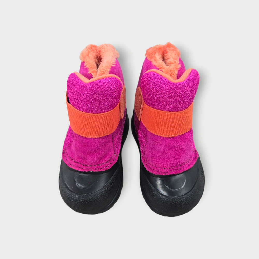 NORTH FACE Alpenglow II Toddler Girls Sz 5 Snow Boots Winter Waterproof Pull On - Picture 4 of 7